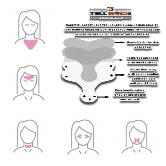 Anti Wrinkle Silicone Chest Pad - Largest Size - Picture 5 of 11